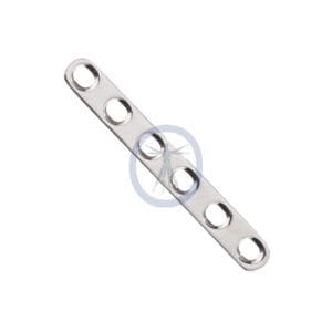 A metal strip with holes in it.