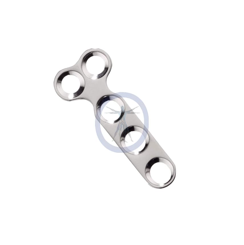 A metal object with three holes in it.