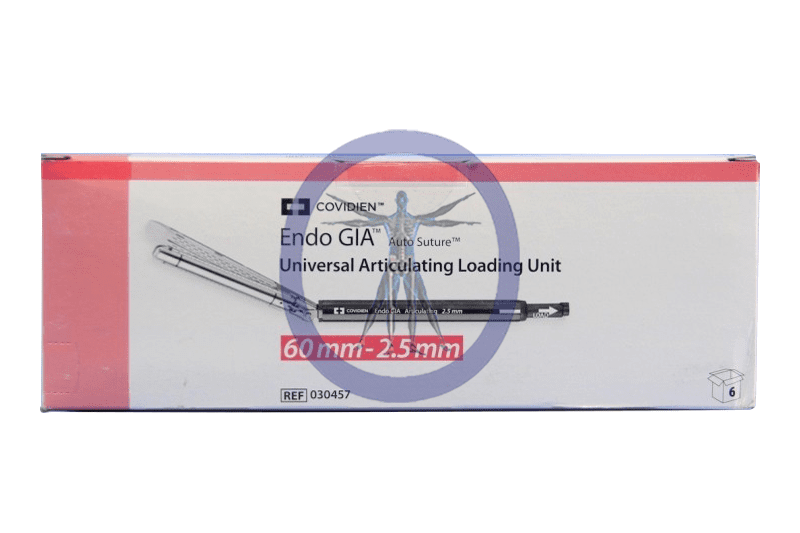 A box of endo gia universal articulating loading unit.
