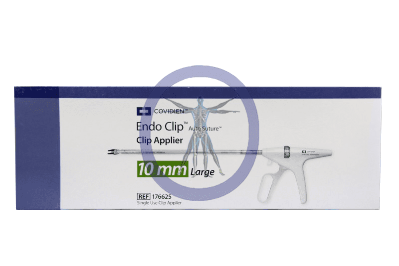 A box of endo clip with a large needle.