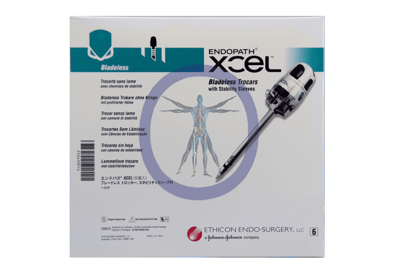 A box of an endoscopic procedure with the image of a human being.