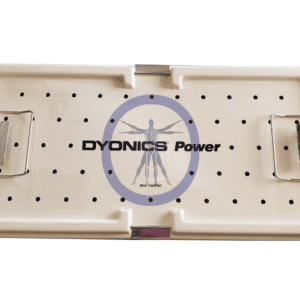 A white plastic box with the words dyonics power on it.