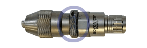 A close up of the end of a hose