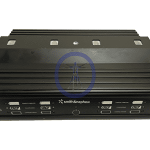 A black box with many buttons on it