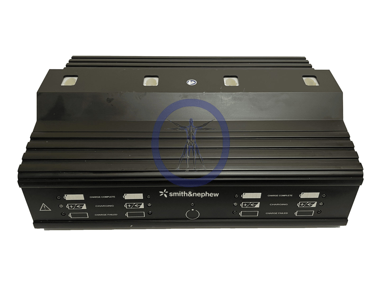 A black box with many buttons on it