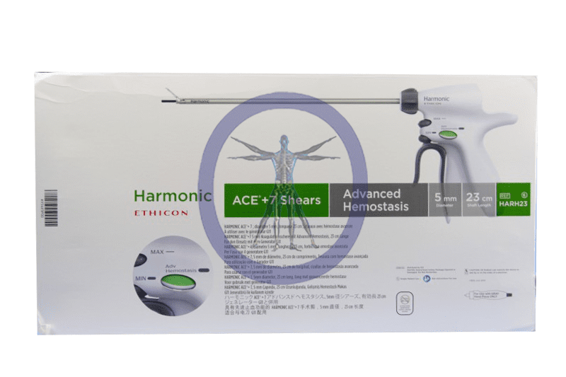 A box of an instrument with the words " harmonica stricon advanced homecare ".