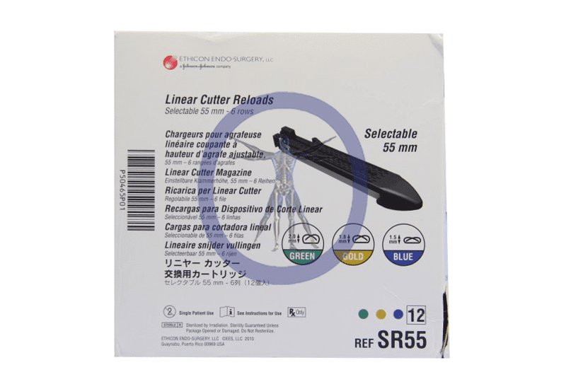 A package of linear cutter blades for slicing.