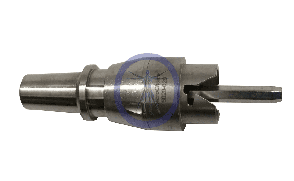 A close up of the side of a drill bit