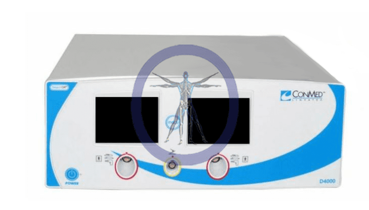 A picture of an image on the side of a device.