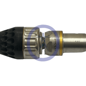 A close up of the side of a drill