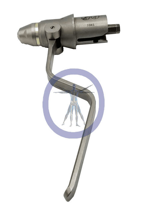 A picture of an industrial device with a handle.