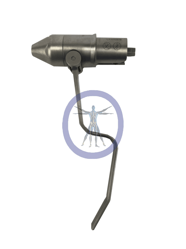 A metal device with a long wire attached to it.