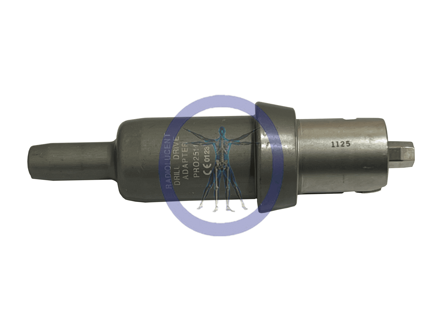 A close up of the side of a metal pipe