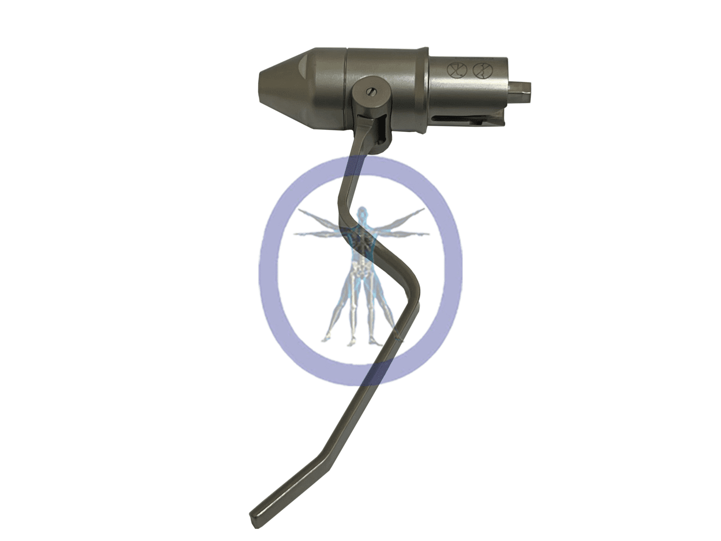 A picture of the handle on an item.