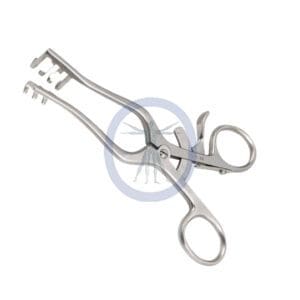 A pair of scissors with handles and one is holding something.