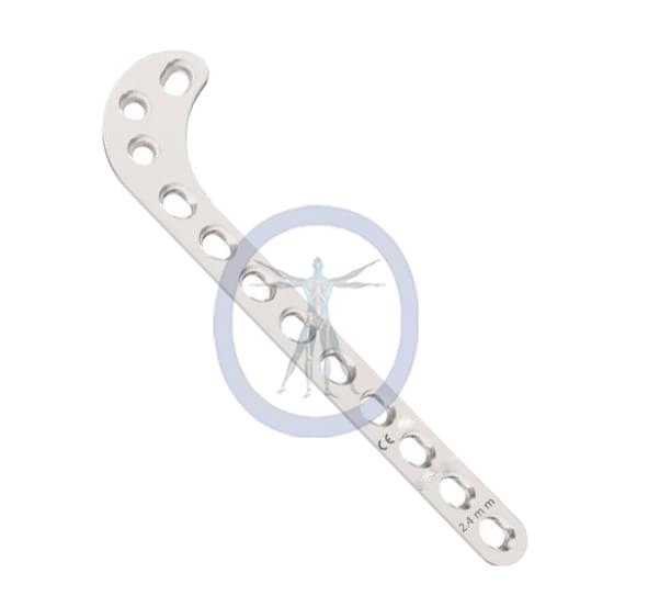 A white piece of metal with holes in it.