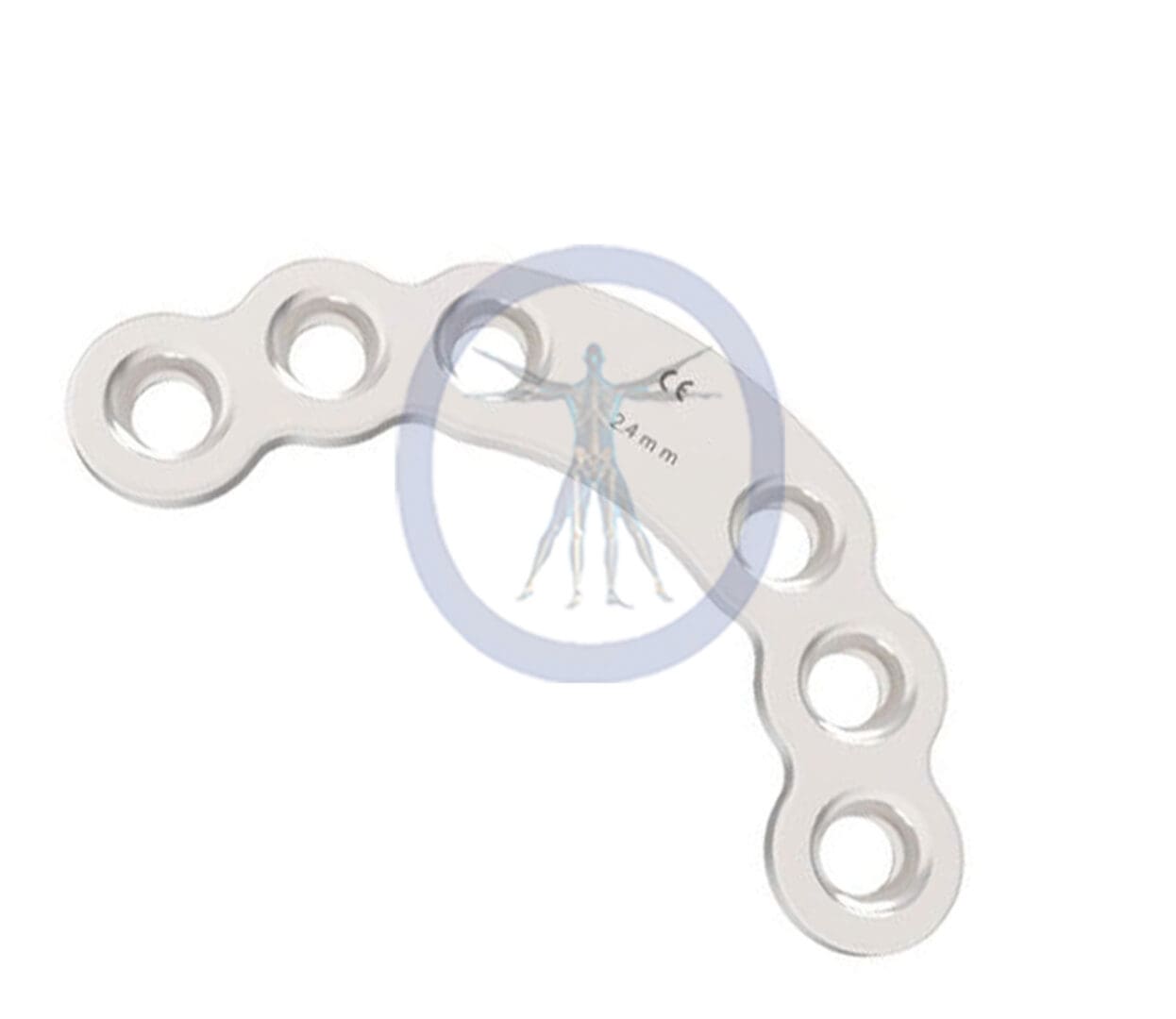 A pair of metal brackets with holes in them.