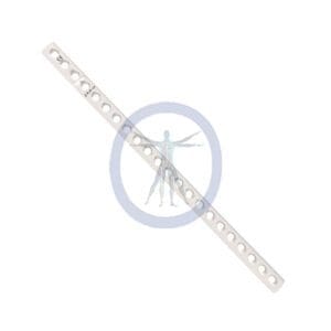 A white strip of plastic with holes in it.