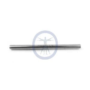 A metal rod with a small hole in it.