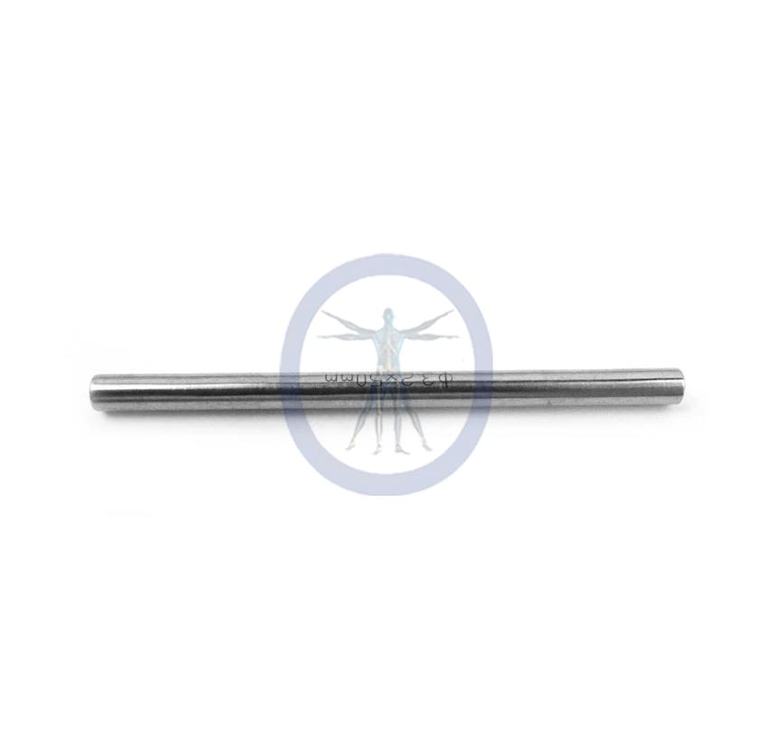 A metal rod with a small hole in it.