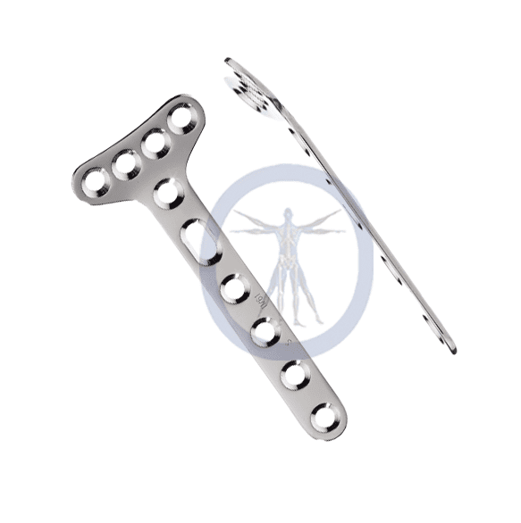 A metal brace with holes for the upper limb.