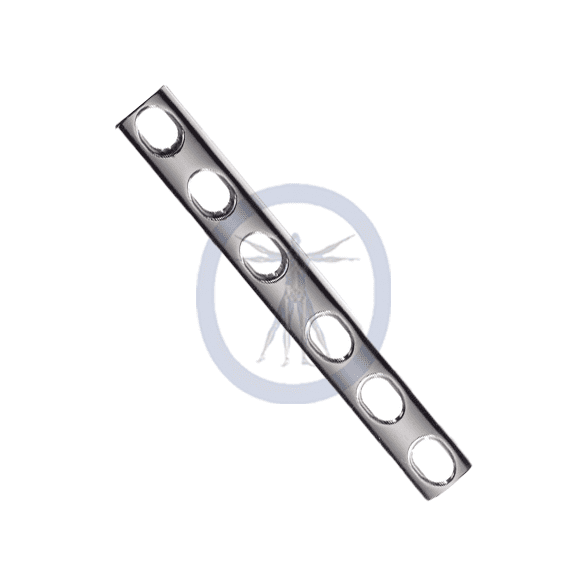 A metal strip with holes in it.