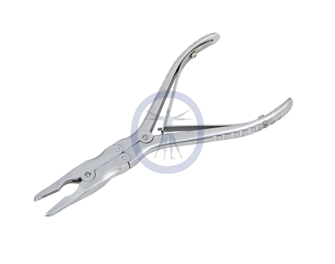 A pair of scissors with one end bent to the side.