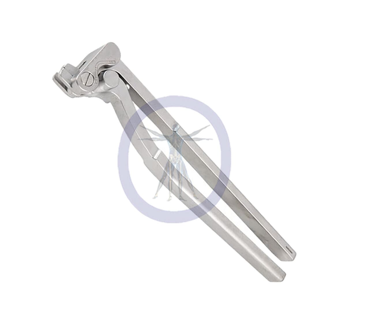 A pair of metal scissors with one end bent to the side.