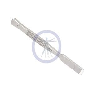 A close up of a tooth brush on a white background