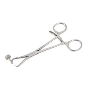 A pair of scissors with a screw on the end.