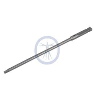 A picture of the end of an extension rod.