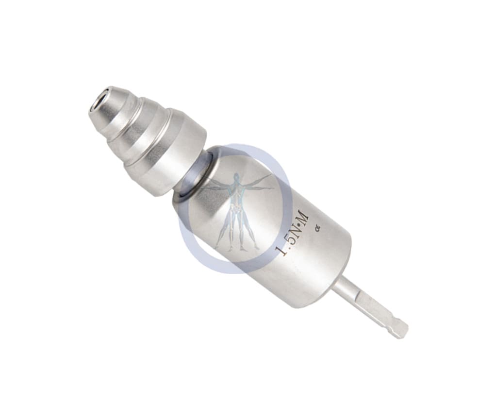 A close up of an electric drill bit