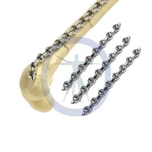 A chain with four different sizes of chains.