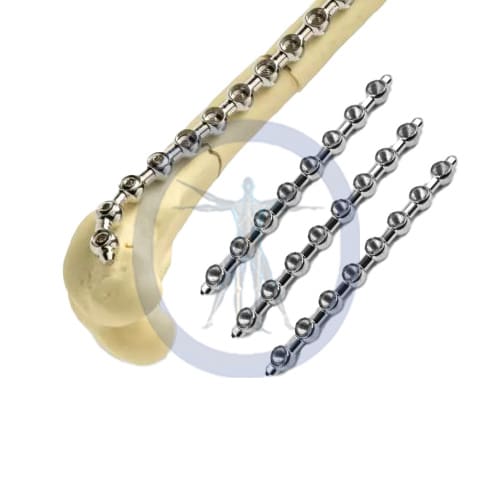 A chain with four different sizes of chains.