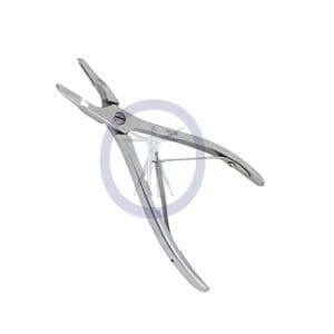 A pair of scissors with a small blade.