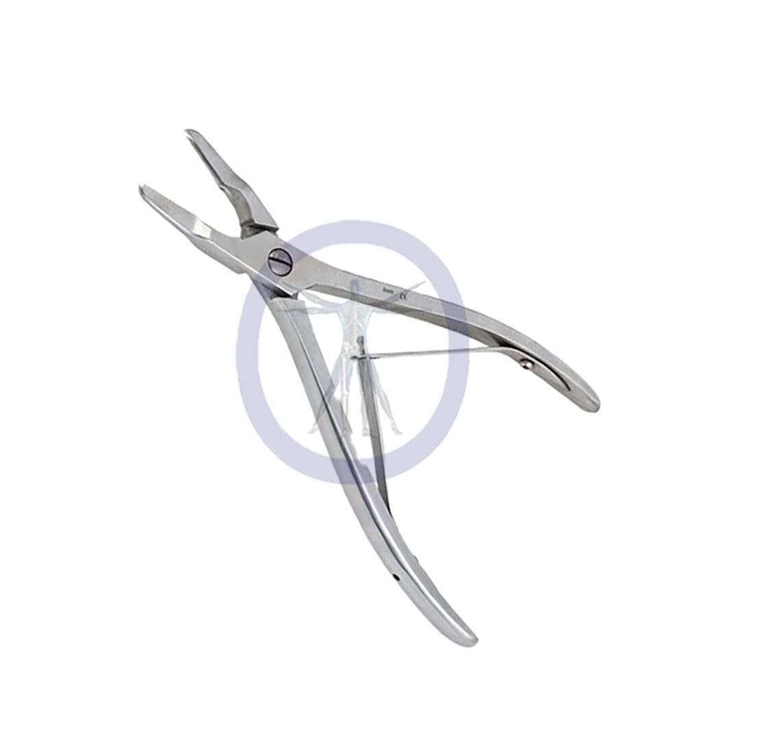 A pair of scissors with a small blade.