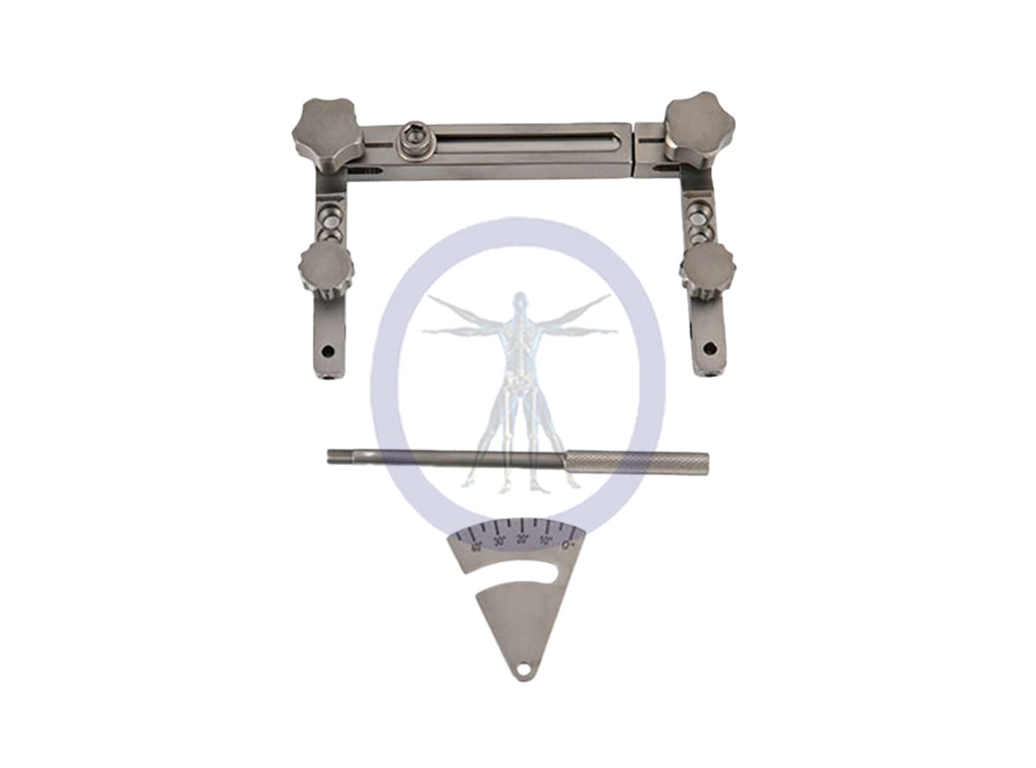 A picture of the front and back parts of a door.