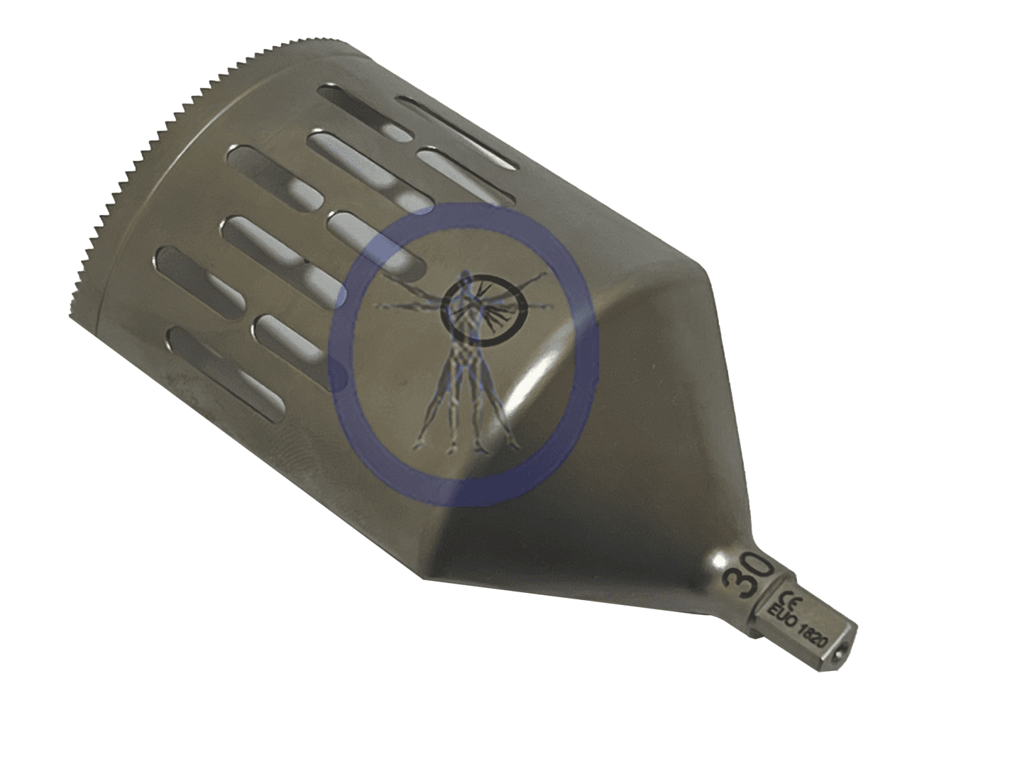 A metal object with holes in it.