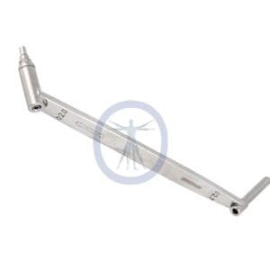 A metal bar with two ends attached to it.