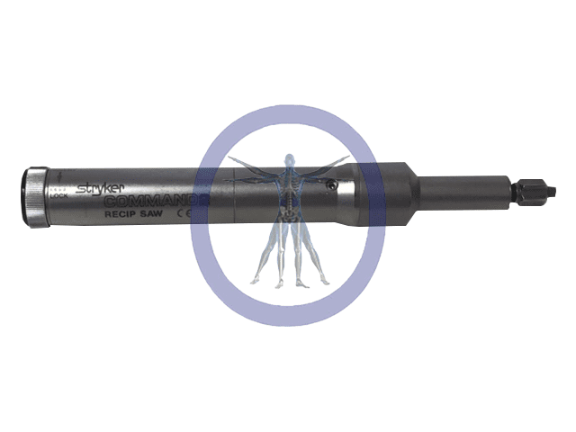 A close up of the end of an automatic screwdriver