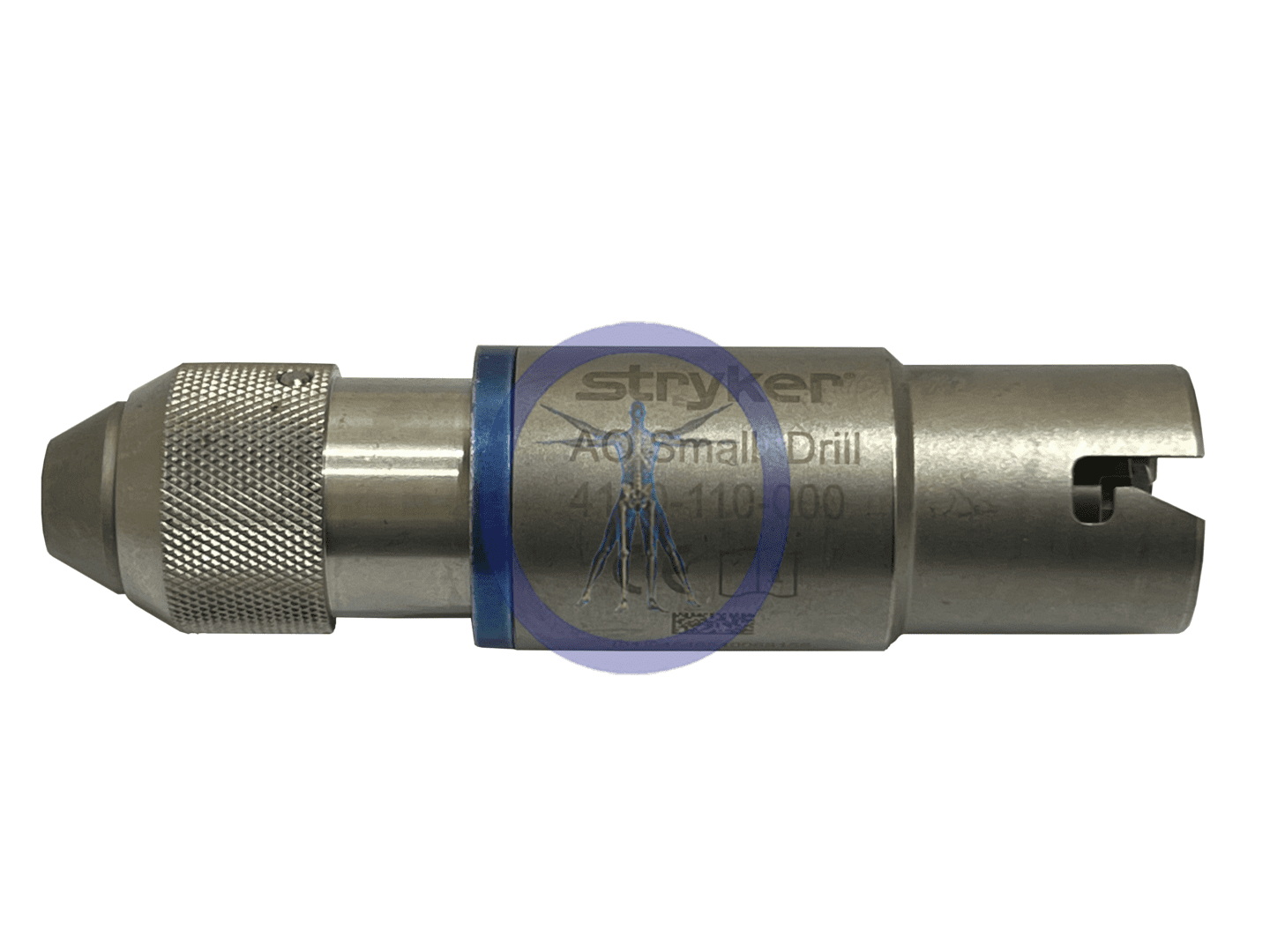 A close up of the side of a metal pipe