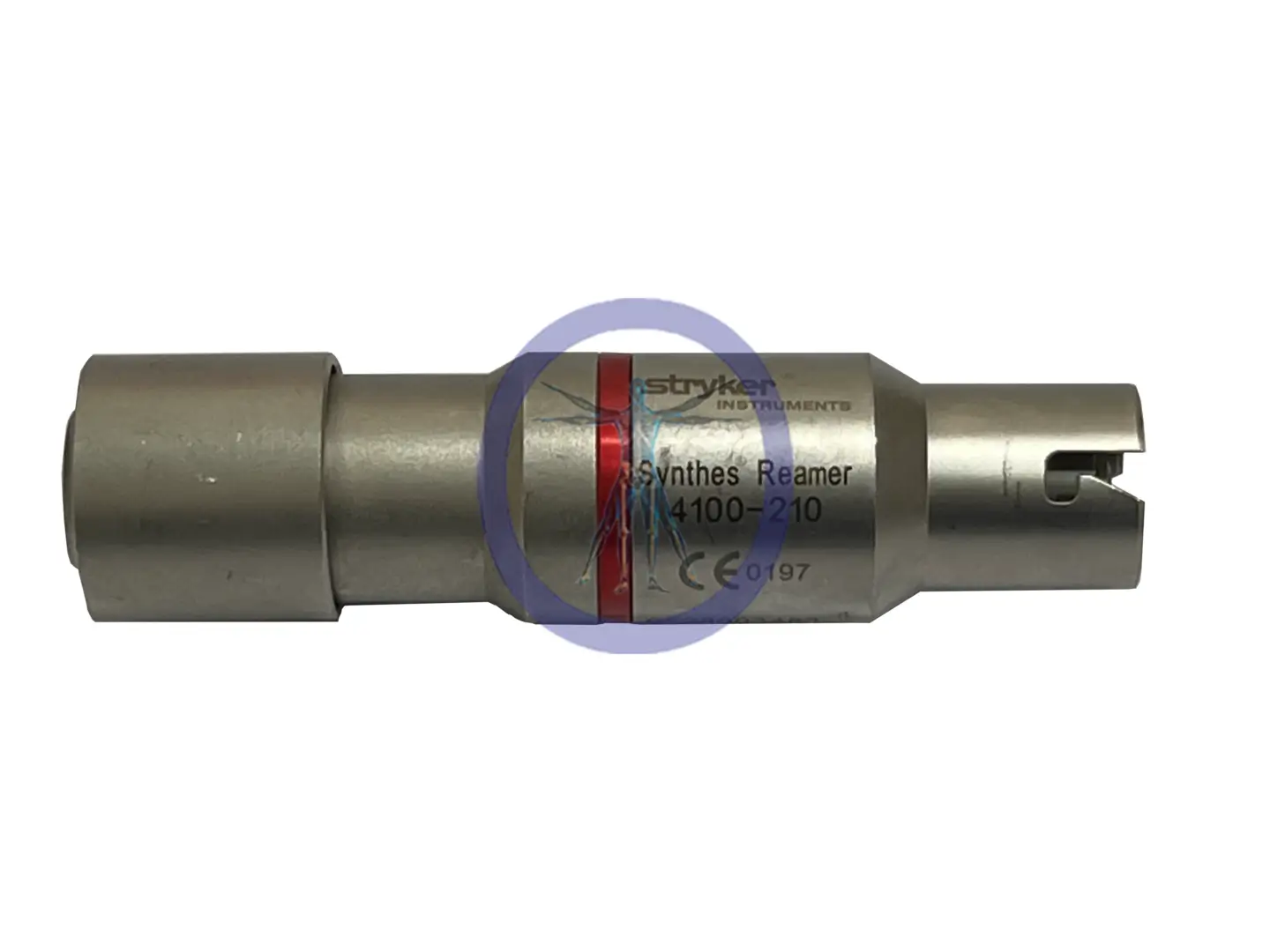 A Stryker 4100-210 Large AO Reamer Attachment tool with brand markings and identification numbers, isolated on a white background.