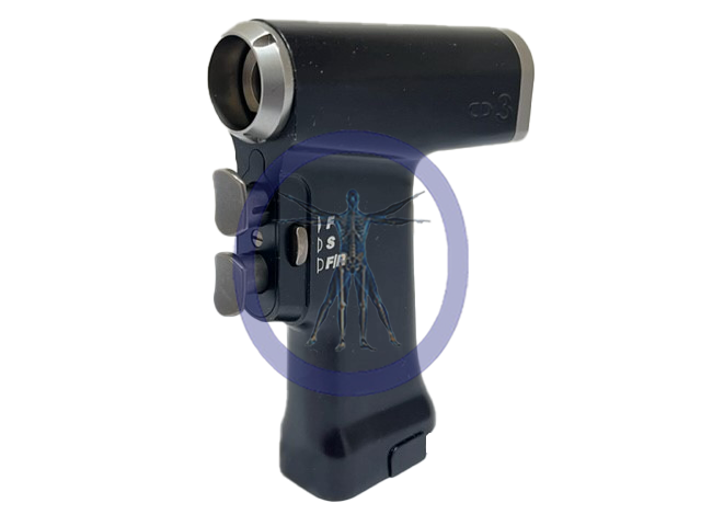 Black surgical power drill with controls.