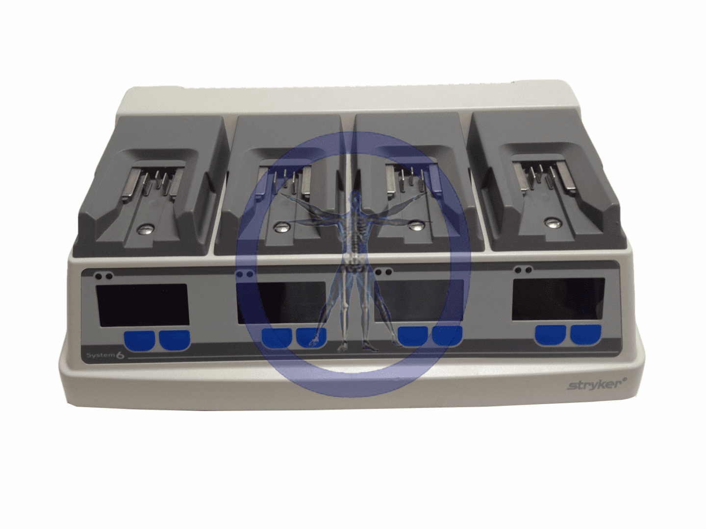 A four bay battery charger for the motorola cp 2 0 0