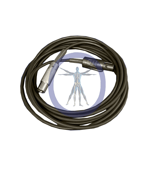 A black cord with an antenna on it