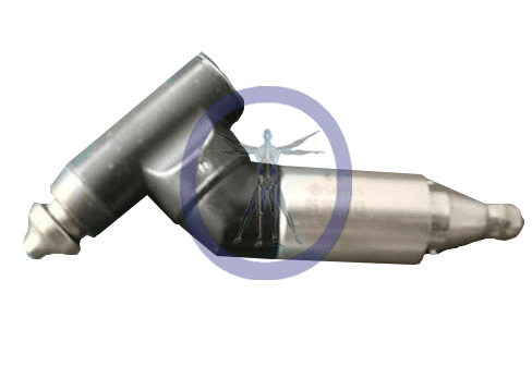 A close up of the side of an air gun