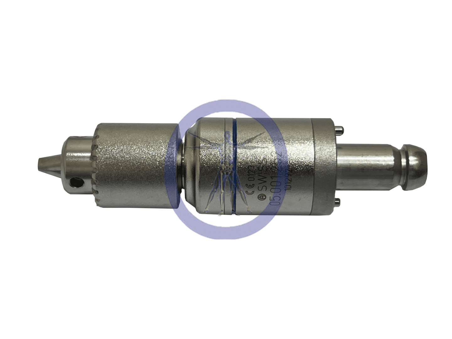 A close up of the bottom part of a metal object