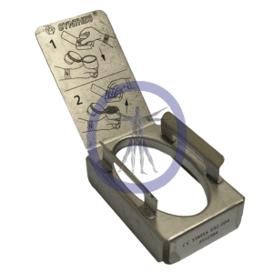 A metal box with some instructions on how to use it.