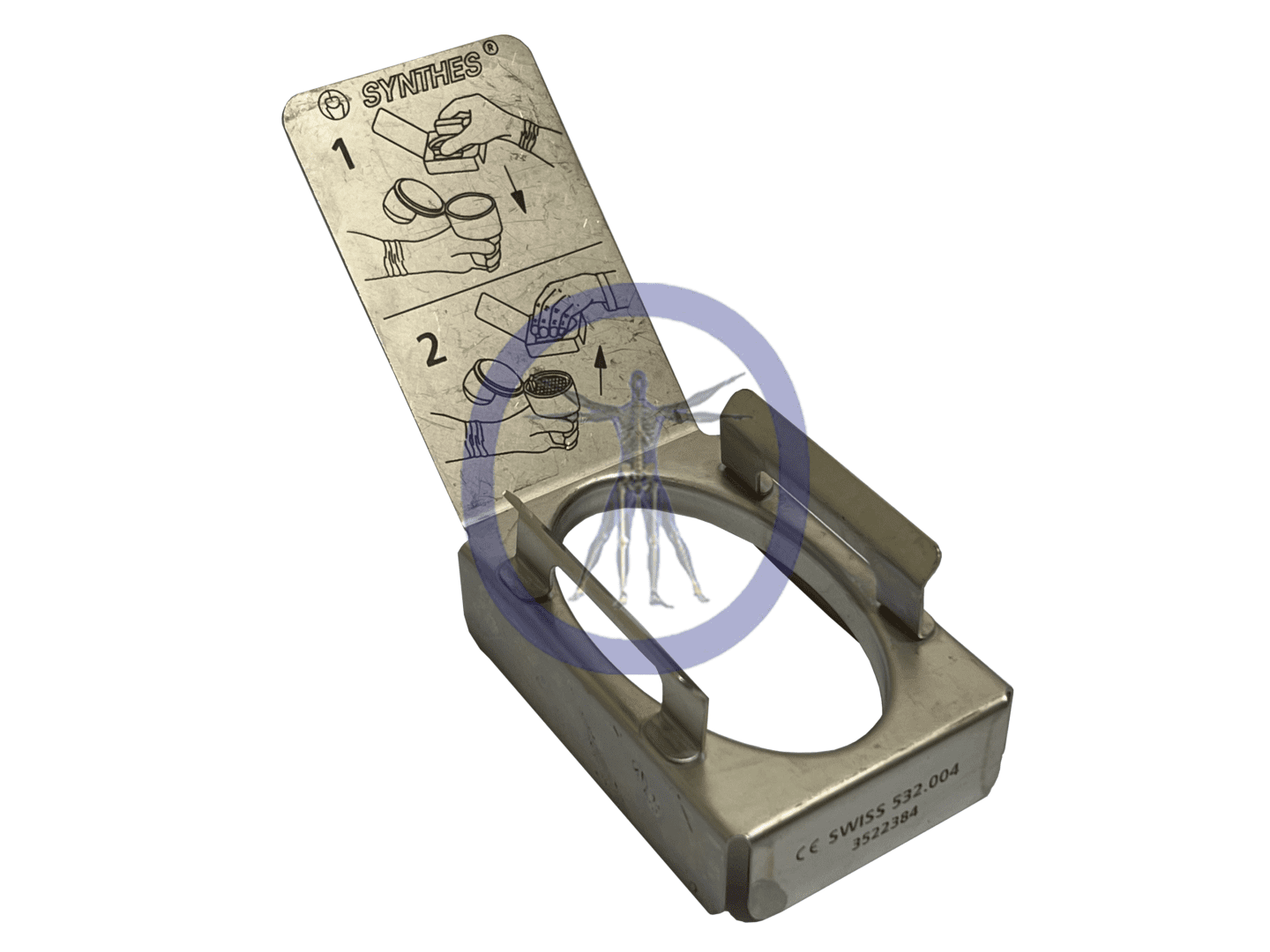 A metal box with some instructions on how to use it.