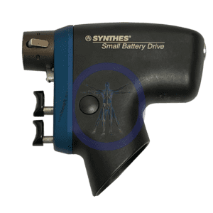 A small battery drive is shown with the handle extended.